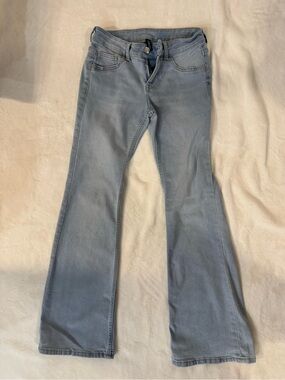 H&M Light Blue Flare Jeans - Wide Leg